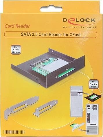 DeLOCK kortlæser, intern/3,5", SATA, CFast, 1 slot