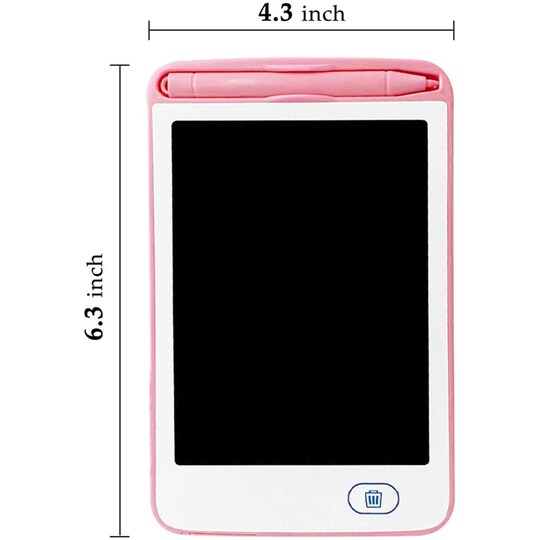 6,5 "tegneplade med LCD-skærm - Pink
