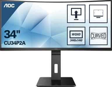 AOC CU34P2A 34" buet professionel skærm