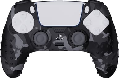 Piranha beskyttende cover til PS5 controller (grå kamuflage)