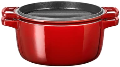 Hovedgade hektar Åben KitchenAid Artisan kasserolle i støbejern KCPI40CRER | Elgiganten