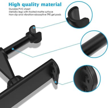 Universal holder til bilen til telefon og tablet 4-11 "- Sort