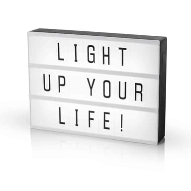 LED lysboks A4 med 85 tegn