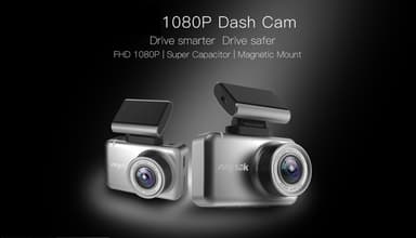 Dashcam 1080 HD, bilkamera med bevægelsessensor - Grå