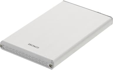 DELTACO eksternt kabinet til 1x2,5" SATA-harddisk, SATA 6Gb/s,