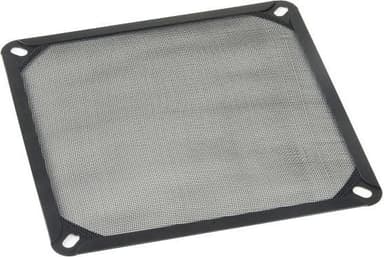 AKASA blæserfilter af aluminium, 140x140mm, sort