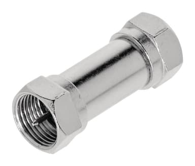 Coaxadapter F F-Han - F-Han Sølv