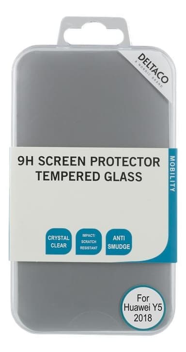 DELTACO screen protector for Huawei Y5, tempered glass, 9H hardness