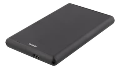 DELTACO External 2,5" HDD/SDD enclosure, USB-C, USB 3.0, aluminium, SA
