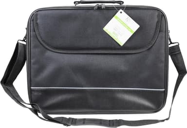 DELTACO notebooktaske i nylon,op til 16", skulderrem, 3 rum, sort