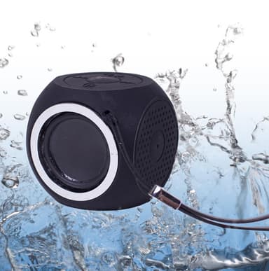 Bærbar Bluetooth-højttaler IPX7 vandafvisende - Sort