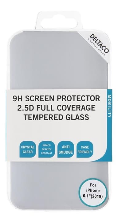 DELTACO screen protector for iPhone XR/11, 3D curved full coverage