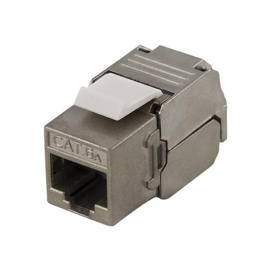 DELTACO FTP Cat6a Keystone Connector, "Tool-free"