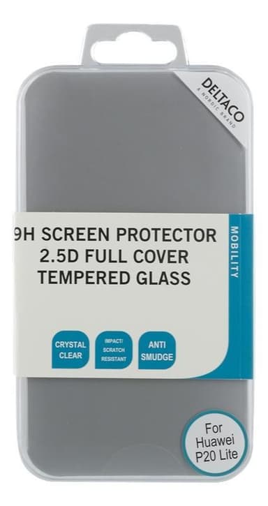 DELTACO screen protector for Huawei P20 Lite, 2.5D tempered glass