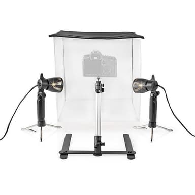LED Fotostudiesæt | 40 x 40 cm | 6500 K | Sammenklappeligt