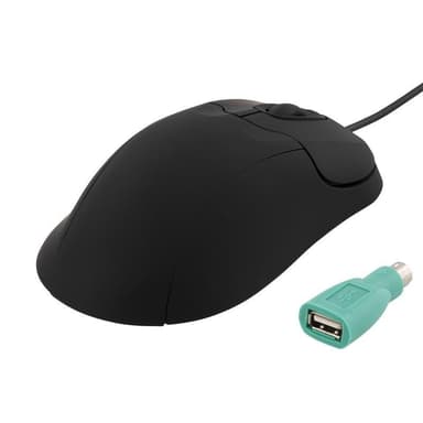 DELTACO optisk mus, 2 knapper og scroll, mat overflade, 800 DPI