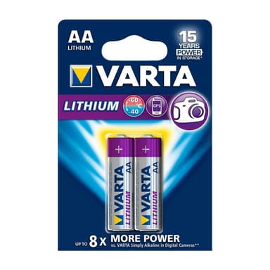 Lithium Batteri Aa 2-Blister Card