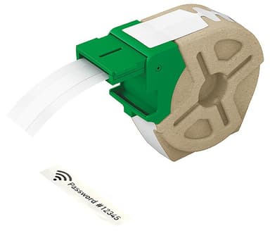 Leitz labelpatron i plastik 12mm/10m Hvid