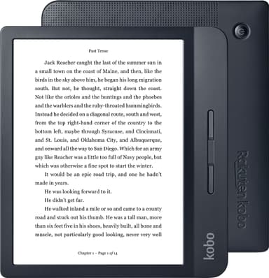 Kobo Libra H20 ebogslæser (sort)