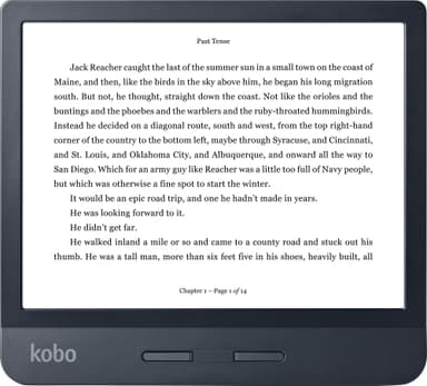 Kobo Libra H20 ebogslæser (sort)