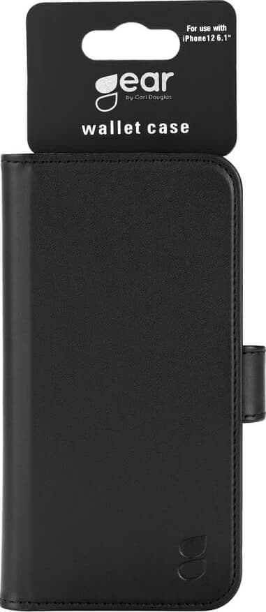 GEAR Wallet cover til iPhone 12 / 12 Pro (sort)