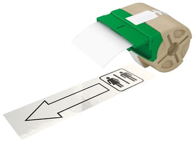 Leitz labelpatron i plastik 88mm/10m Hvid