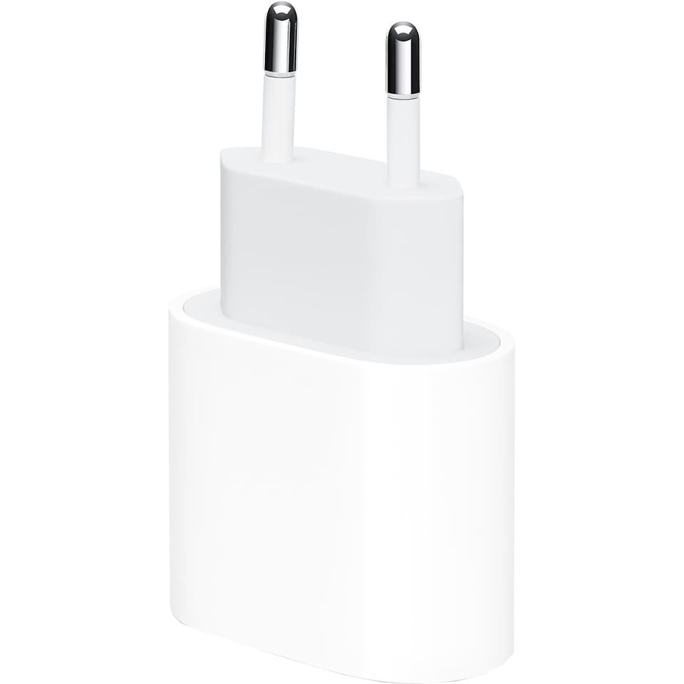 Apple USB-C-strømforsyningen på 20 W giver hurtig og effektiv opladning i hjemmet, på kontoret, og når du er på farten. Passer også til din iPhone!