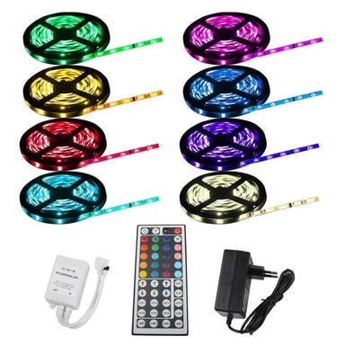 Led Strip 5m Belysning Party Lys Rgb Led Stripe Tape Strip Ecd Germany Led Light Strips Elgiganten