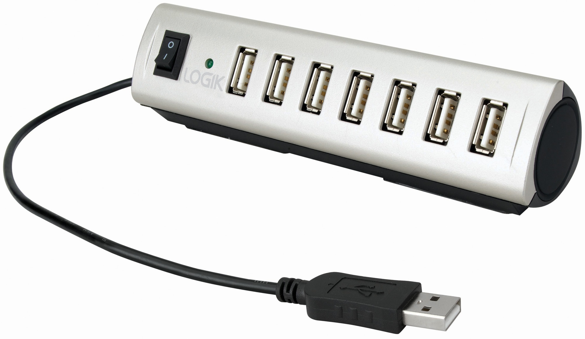 synonymordbog Som regel Overskyet Logik 7-port USB 2.0 hub | Elgiganten