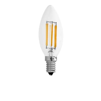 ECD Germany 4-pak LED Candle E14 6W glødetråd - Varm hvid 2800K - 606 Lumen - 120 ° betragtningsvinkel - AC 220-240 V - forblive skjult og erstattet 3