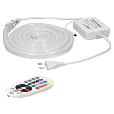 ECD Germany Neon LED Strip RGB 3m dæmpbar - SMD 5050 - 60 LEDs / m - 9W / m -