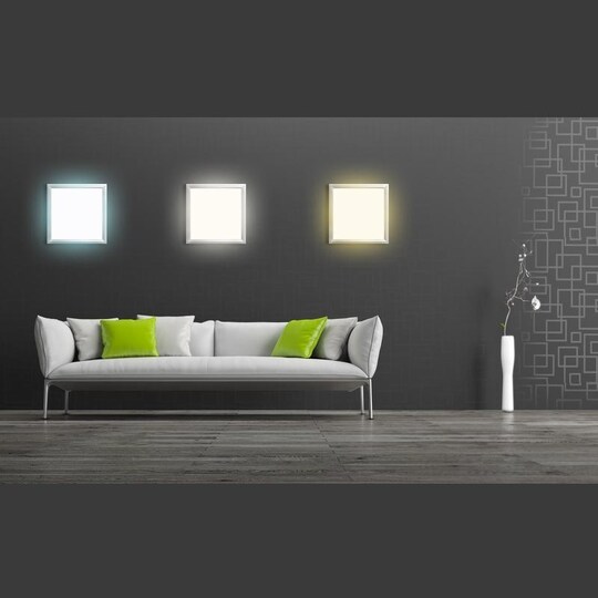 LED loftsplade lys pendel neutral hvid 60 x 60 cm 4000K 36W