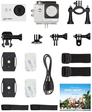 Kitvision Escape HD5 action-kamera + fæstetilbehør