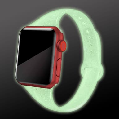 Glitter glødende Apple Watch Rem 42/44 mm Red