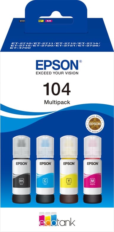 Epson 104 4-blæk value pack