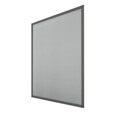 ECD Germany Sæt med 4 skærm dør med aluminiumsramme - vejrbestandig myggenet lavet af glasfiber stof til vindue - 120x140 - Grå / antracit