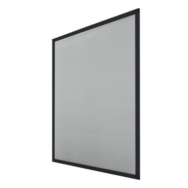 ECD Germany Sæt med 3 skærm dør med aluminiumsramme - vejrbestandig myggenet lavet af glasfiber stof til vindue - 80 x 100 cm - antracit - insekt flyv