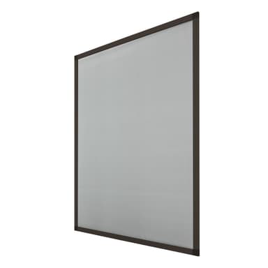 ECD Germany 4-pak skærmen dør med aluminiumsramme - 80x100 cm - Brun - vejrbestandig myggenet lavet af glasfiber stof til vindue