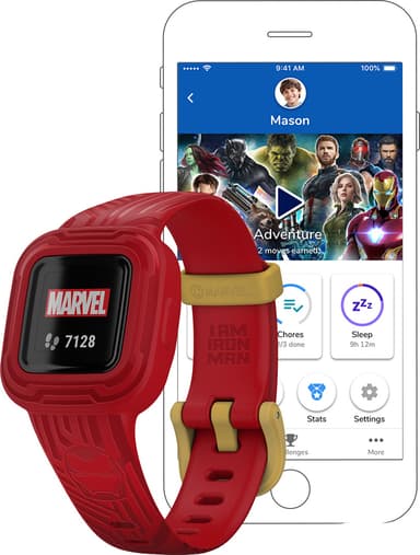 Garmin Vivofit Jr. 3 aktivitetsmåler til børn (Iron Man)