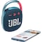 JBL Clip 4 trådløs bærbar højttaler (blå/pink)