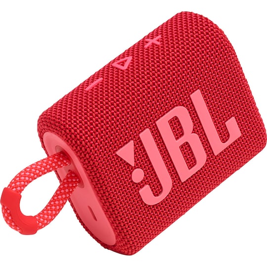 Krage Festival Udgående JBL GO 3 bærbar trådløs højttaler (rød) | Elgiganten
