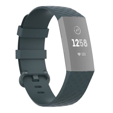 Silikonerem Fitbit Charge 4 / Charge 3 / Charge 3 SE 18mm - Blågrøn