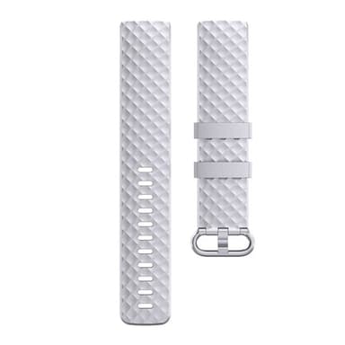 Silikonerem Fitbit Charge 4 / Charge 3 / Charge 3 SE 22mm - Sølvfarvet