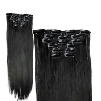 Clip-on Løst Hår Chocolate Brown- 60 cm Langt / 28 cm Bredt