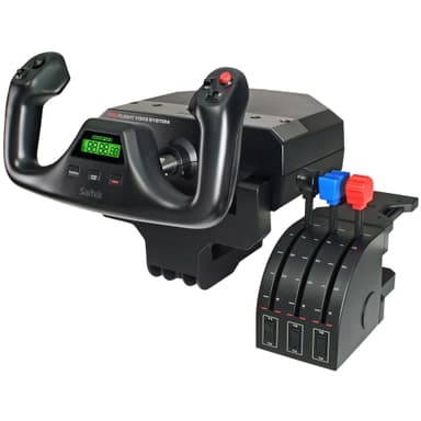 Logitech G Saitek Pro yoke + gashåndtag