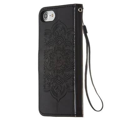 Dream Catcher Tegnebogsfoderal med stativ iPhone SE 2020 / 8 / 7, Sort