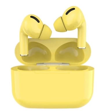 Macaron Trådløse in-ear Høretelefoner med ladebox &  5.0 Bluetooth - Gule