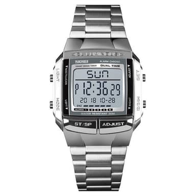 SKMEI 1323 Digitalt Armbåndsur - Sølvfarvet