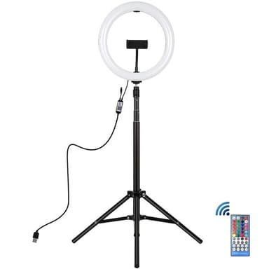 PULUZ RGB/W LED Ring med Stativ