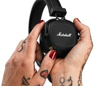 Marshall Major IV trådløse on-ear høretelefoner (sort)